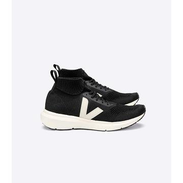 Black Women's Veja V-KNIT X RICK OWENS MID Shoes | AU 587BEX